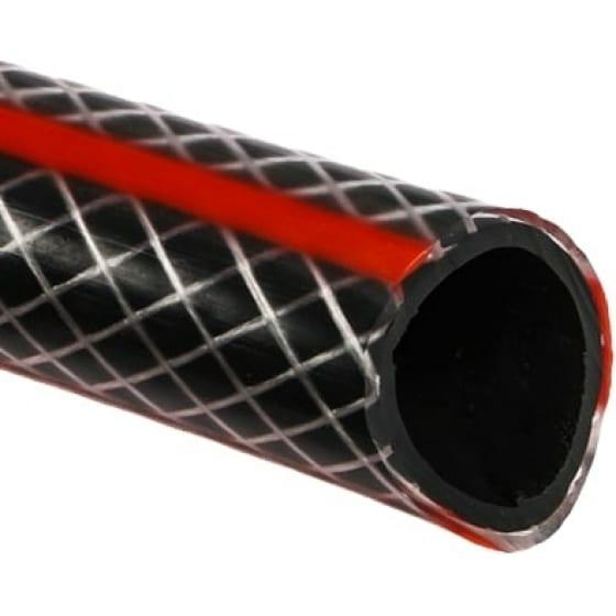 Шланг поливочный ПВХ усиленный премиум пищевой трехслойн. армир. 1/2 25м черн.-красн. Вихрь 73/7/2/10