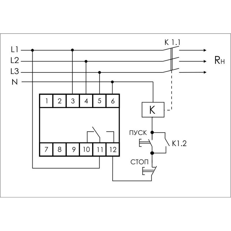 Реле напряжения CP-730 (DIN-рейка 3х400/230 + N 8А IP20) F&F EA04.009.004