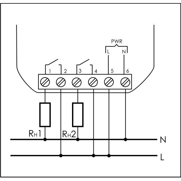 Реле промежуточное PK-2Z-230 100-265В AC/DC 16А 2NO/NC для установки в монтаж. коробку d=60мм IP20 F&F EA06.001.049