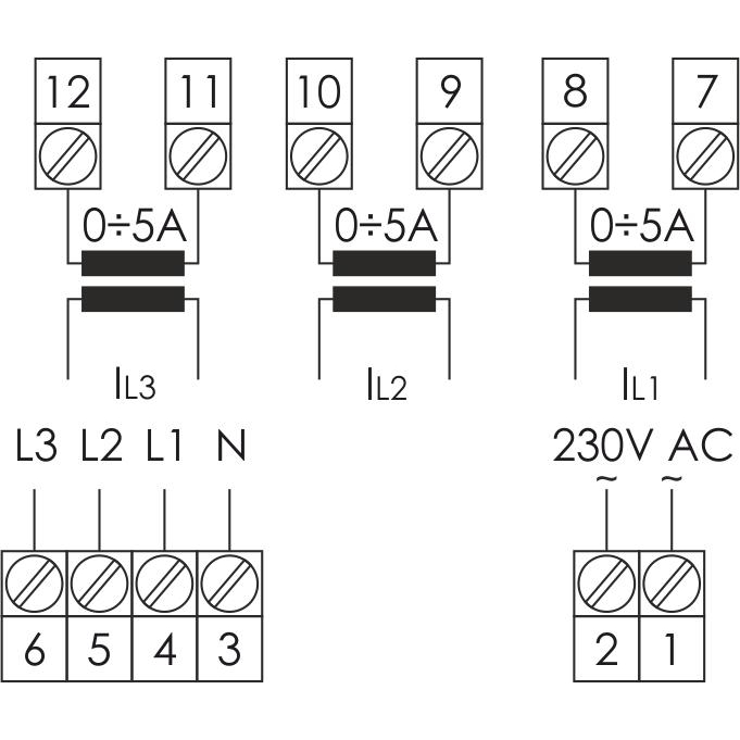 Указатель многофункциональный DMM-4T (U I Hz Uизм. 3х(12-400V AC) Iизм. 0.05-5; 1-9000 (с внешними ТТ) fизм. 10-100Гц Uпит. 120-240В AC монтаж на панель IP20) F&F EA04.011.003