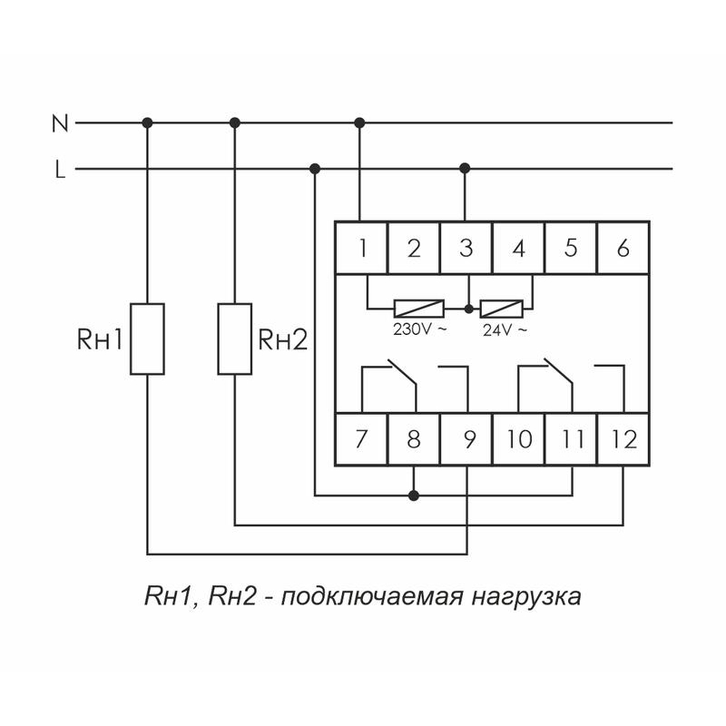 Реле времени PCU-510 (многофункц. 230В 2х8А 2перекл. IP20 монтаж на DIN-рейке) F&F EA02.001.009