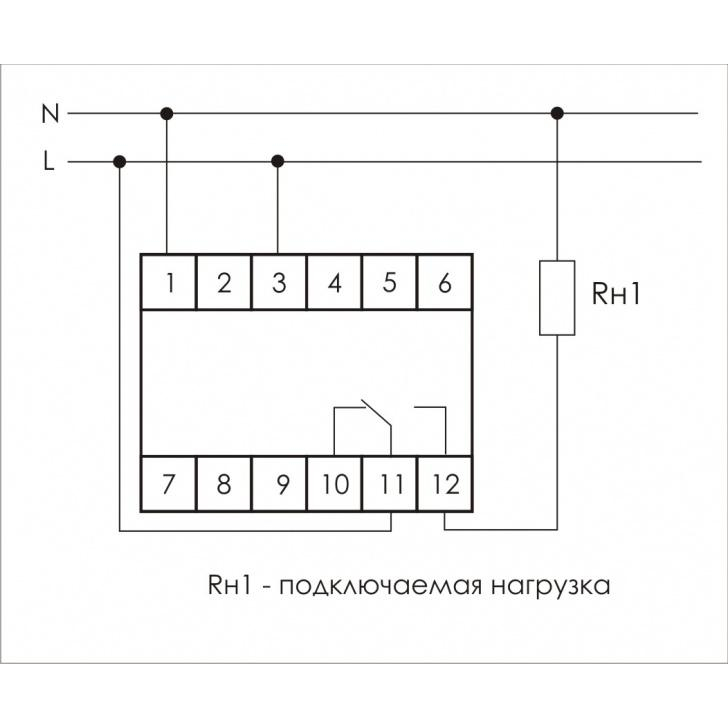 Реле времени PCU-511U (многофункц. 12-264В AC/DC 8А 1перекл. IP20 монтаж на DIN-рейке) F&F EA02.001.011
