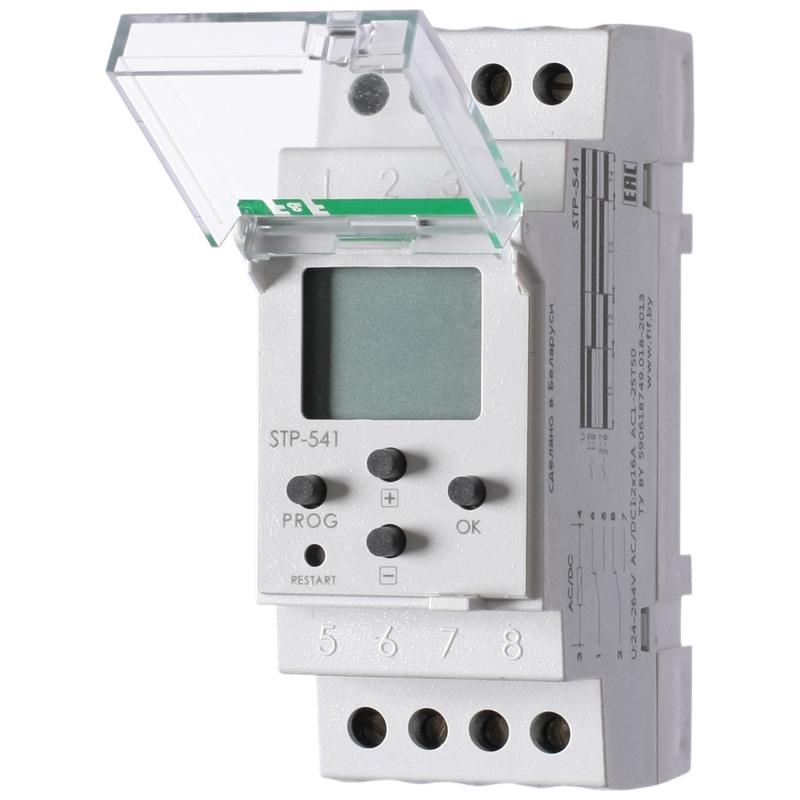 Реле времени STP-541 (1канал 4х-временное для вращения электродвиг. 24-264В AC/DC 2х16А 2перекл. IP20 монтаж на DIN-рейке) F&F EA02.002.008