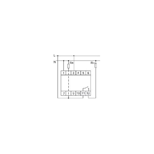 Реле тока PR-613 (2-15А сквозной канал монтаж на DIN-рейке 35мм 230В AC 16А 1НО IP20) F&F EA03.003.004