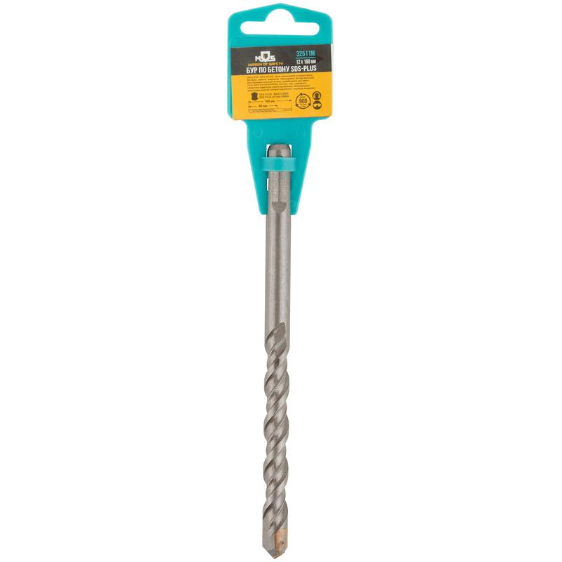Бур по бетону SDS PLUS с двойной резьбой 12х160 мм