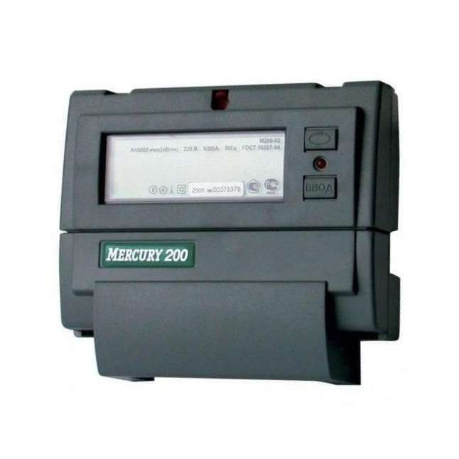 Счетчик "Меркурий" 200.02 1ф 5-60А 1 класс точн. многотариф.; CAN ЖКИ Моск. вр. Инкотекс М0000051747