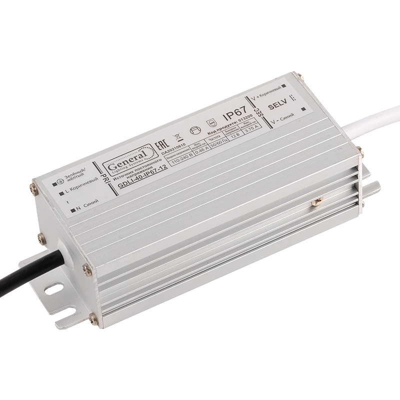 Драйвер светодиодный GDLI-40-IP67-12
