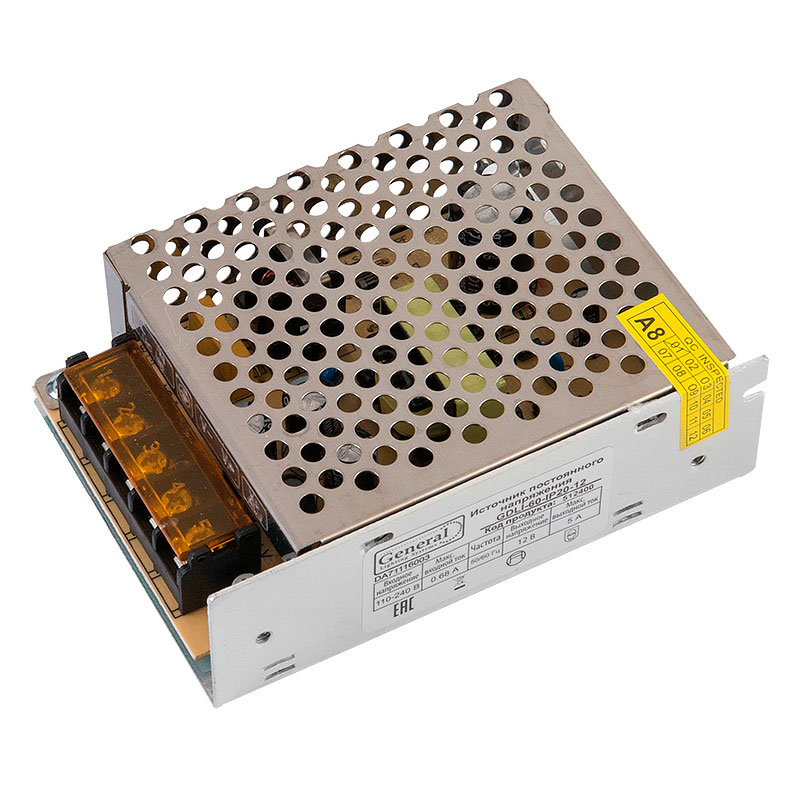 Драйвер светодиодный GDLI-60-IP20-12