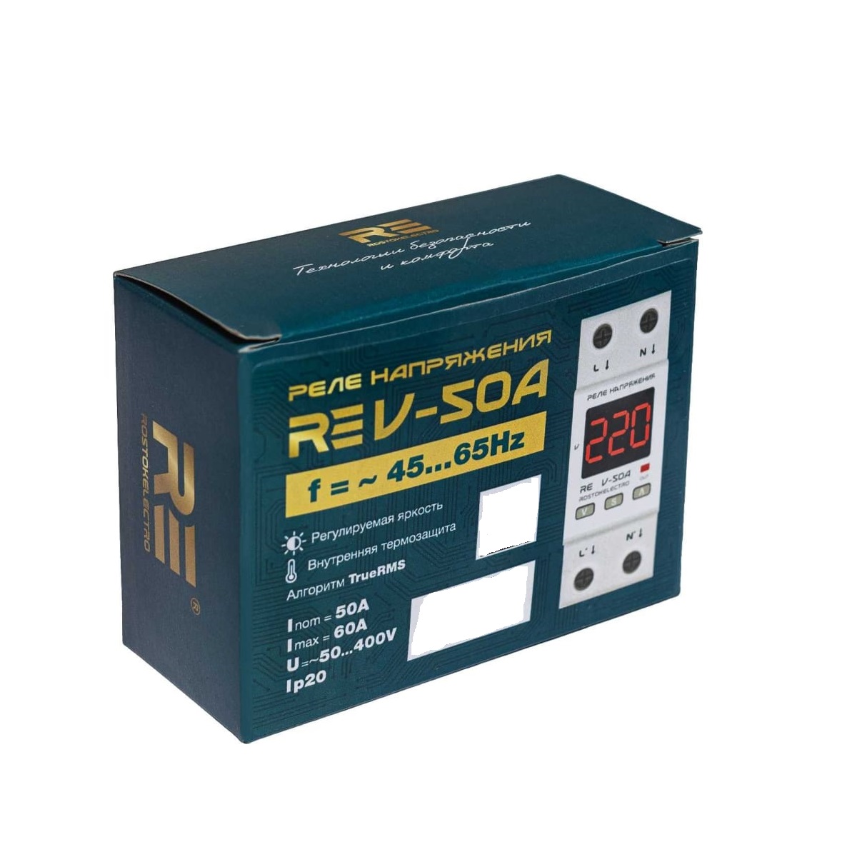 Реле напряжения ROSTOKELECTRO RE V-50A 46-244