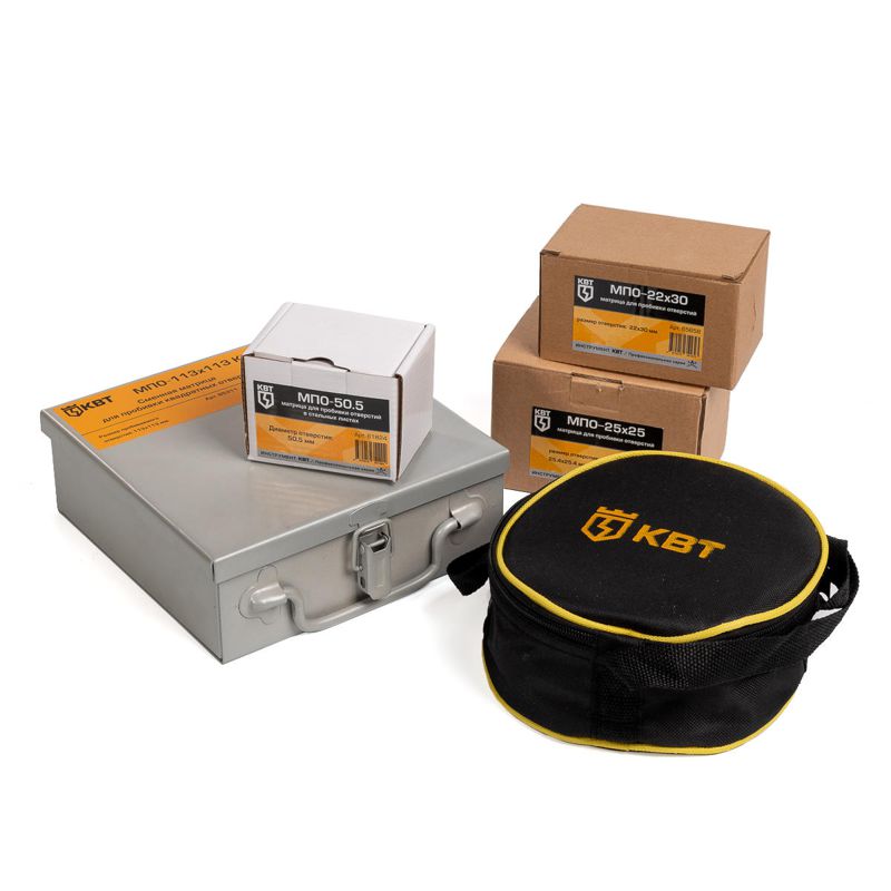 Матрица для пробивки отверстий МПО 22х22 (комплект) КВТ 65649