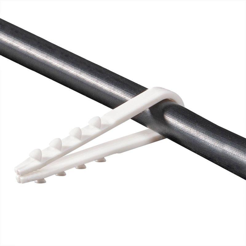 Дюбель-хомут ДХ 11-18 нейлон бел. (уп.100шт) Fortisflex 56867