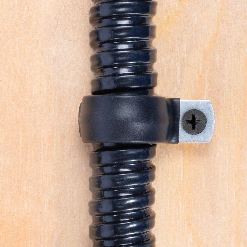 Скоба крепежная однолапковая СМО-П d48-50мм метал. оцинк. с полимер. покрытием (уп.50шт) Fortisflex 62976