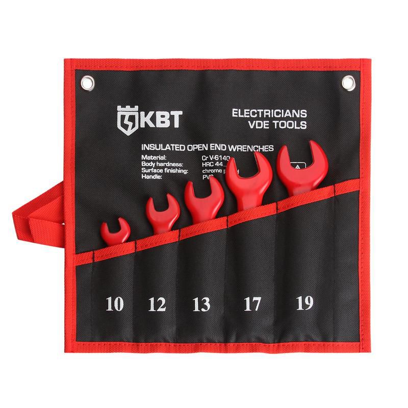 Набор диэлектрических однорожковых ключей (5 предметов) "Эксперт" НИИ-20 КВТ 74706