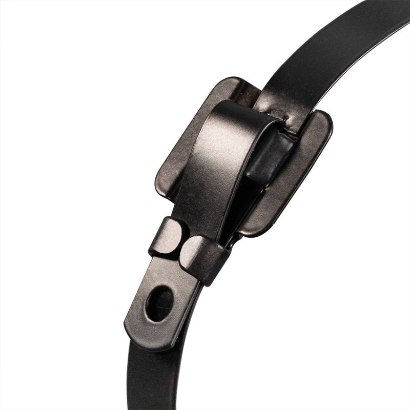 Хомут кабельный СКБ-П (316) 9.6х250 стальной с бугел. замком с покрытием (уп.100шт) Fortisflex 74165