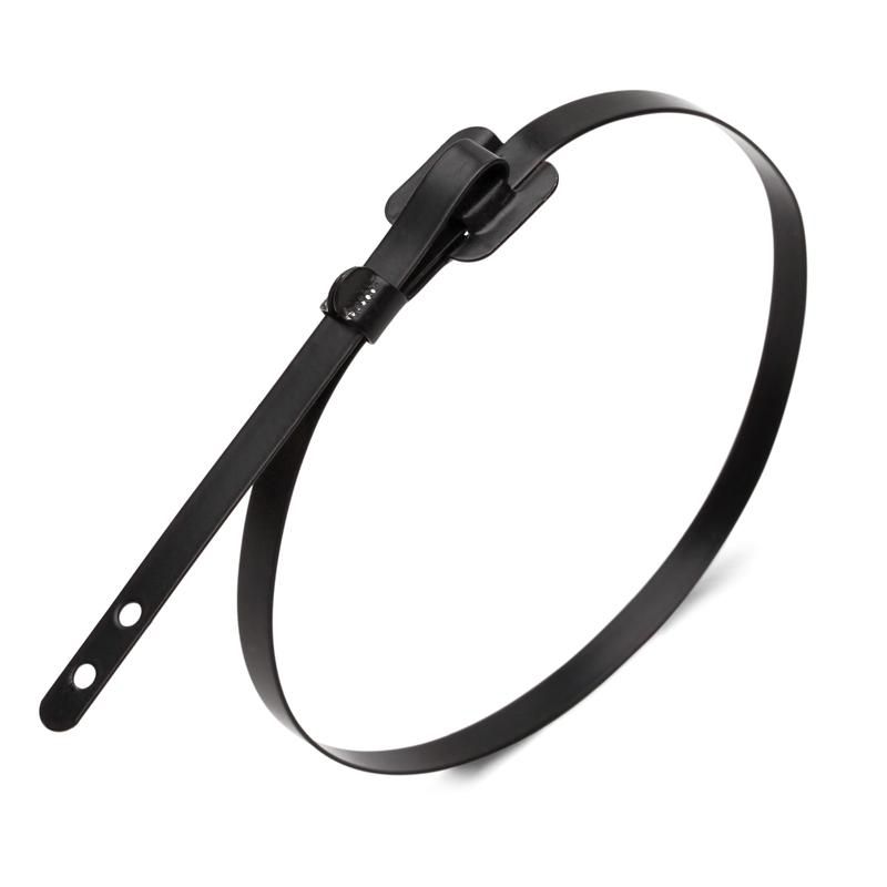 Хомут кабельный СКБ-П (316) 9.6х350 стальной с бугел. замком с покрытием (уп.100шт) Fortisflex 74166