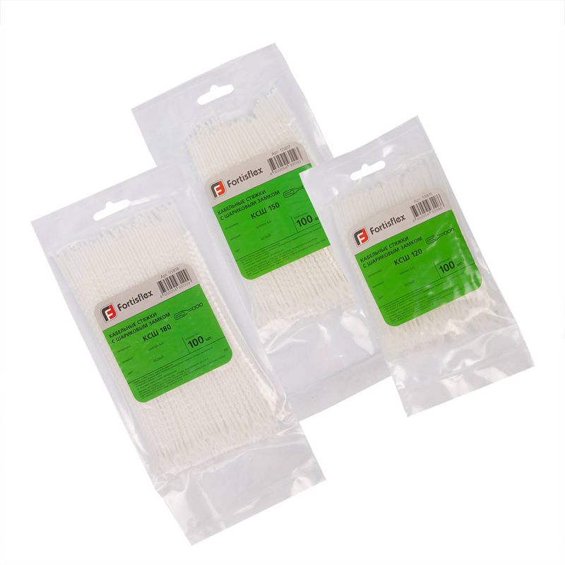 Хомут кабельный КСШ 120 нейл. (уп.100шт) Fortisflex 55815
