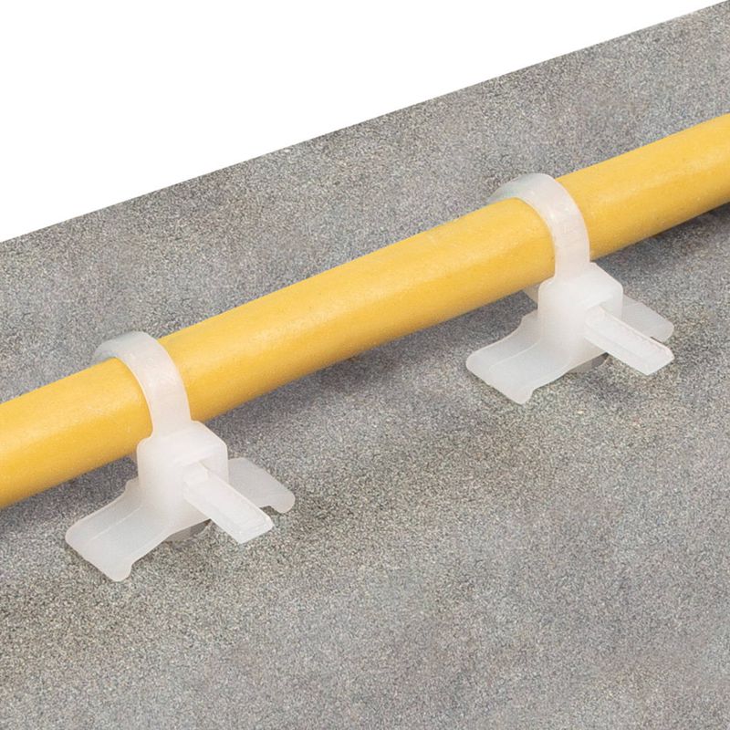 Хомут кабельный КСДп 8.0х175 с дюбель-пистоном бел. (уп.100шт) Fortisflex 64774