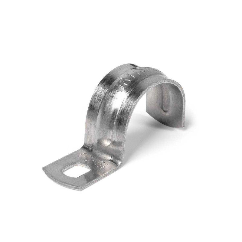 Скоба крепежная однолапковая СМО d14-15мм метал. оцинк. (уп.100шт) Fortisflex 47422