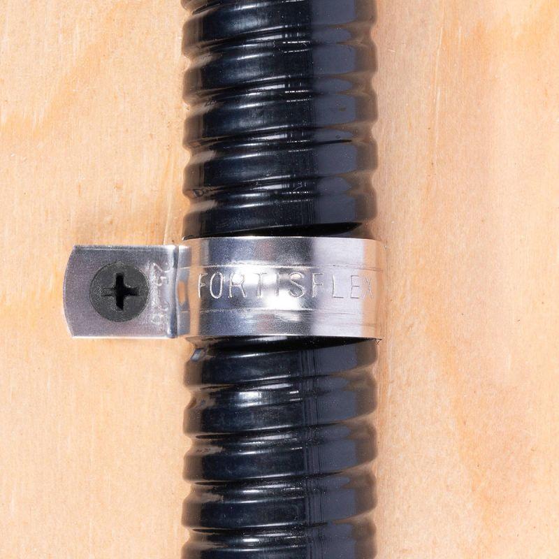 Скоба крепежная однолапковая СМО d16-17мм метал. оцинк. (уп.100шт) Fortisflex 49152