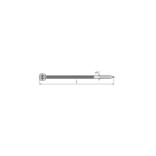 Стяжки кабельные КСС NORD 8*300 (ч) (100шт.) (КВТ) (79753)