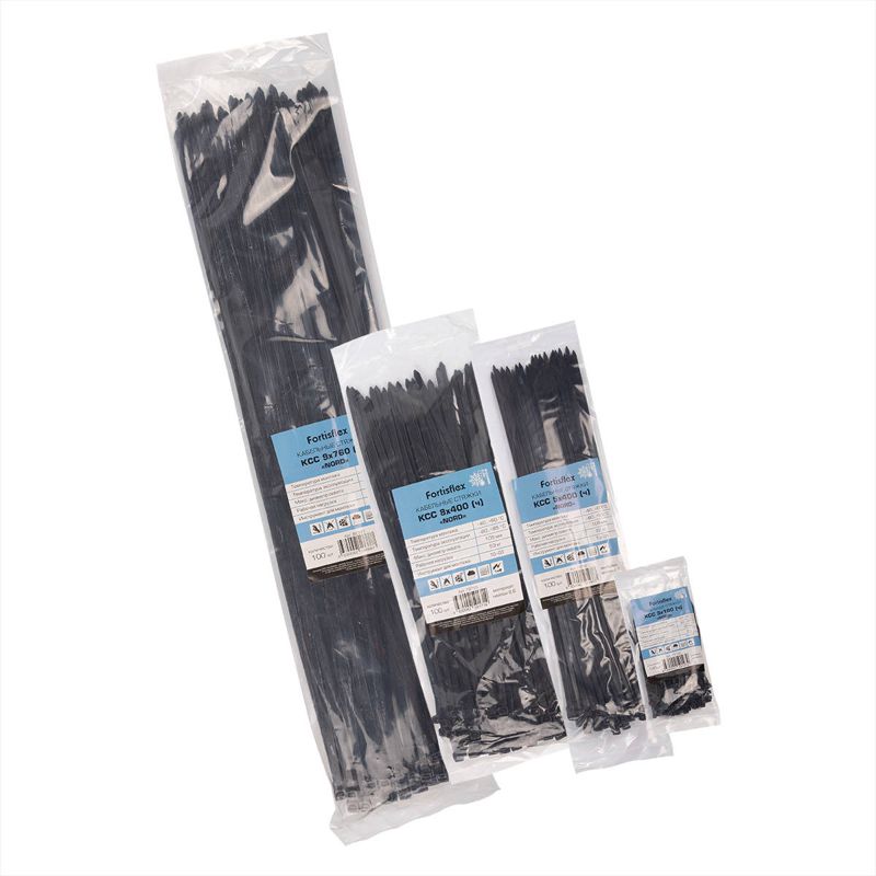 Хомут кабельный КСС "NORD" 9х760 черн. (уп.100шт) КВТ 82891