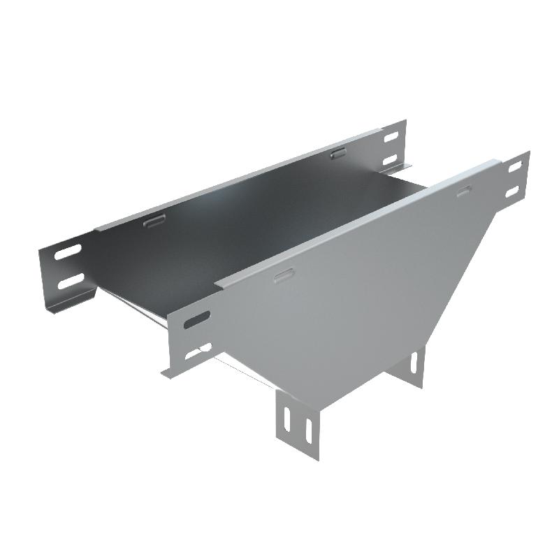 Отвод для лотка Т-образ. верт. вниз с разворотом трассы на 90град. 100х50 сталь 1.0мм TDV90-50-100 КМ LO6439