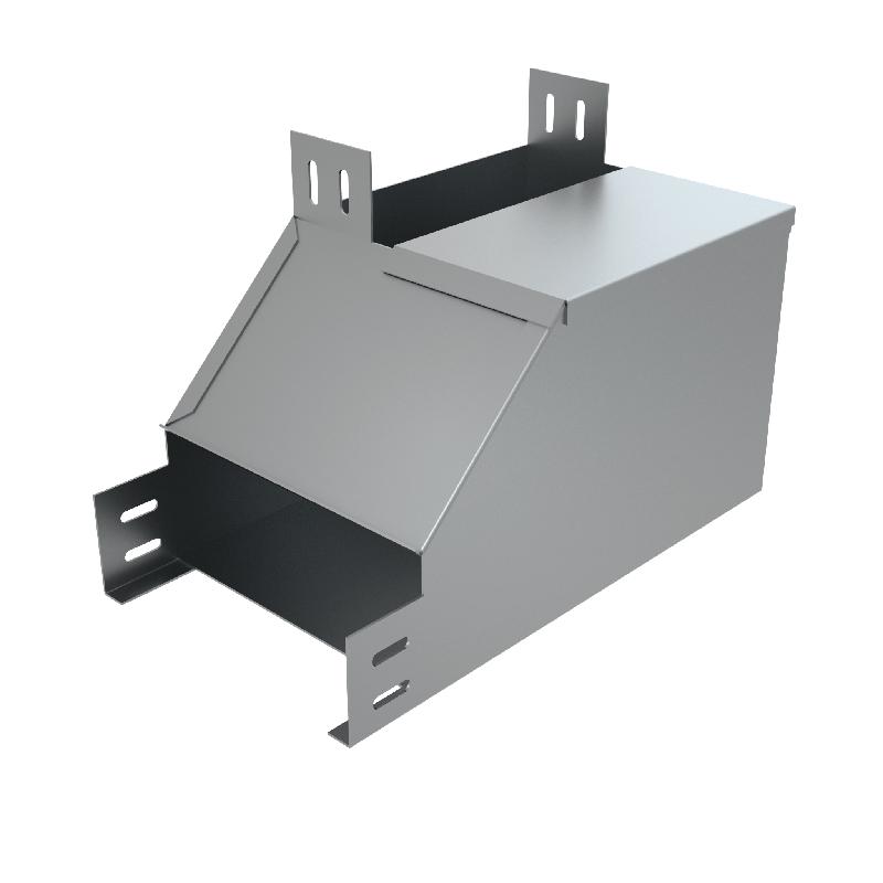 Угол для лотка верт. внутр. с разворотом трассы на 90град. L 100х50 сталь 1.0мм NLPD90-50-100-L КМ LO6578