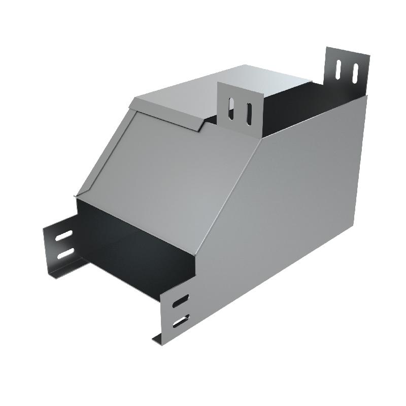 Угол для лотка верт. внутр. с разворотом трассы на 90град. R 90х50 сталь 1.0мм NLPD90-50-50-R КМ LO11771