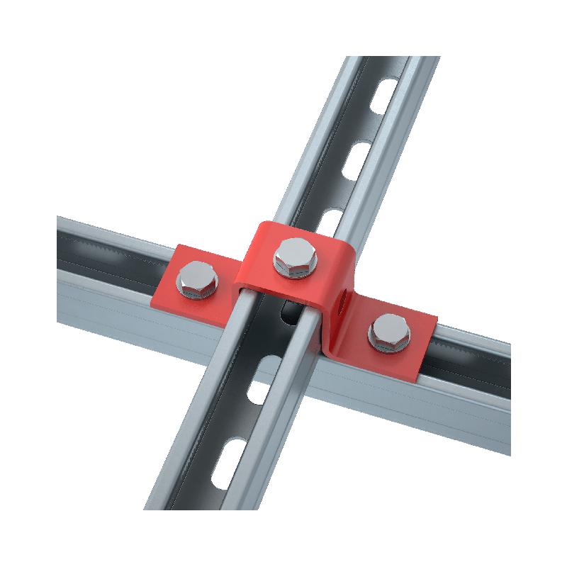 Скоба прямоугольная для Страт-профиля 41х41 сталь 4.0мм PS41-41 HD КМ LO8810