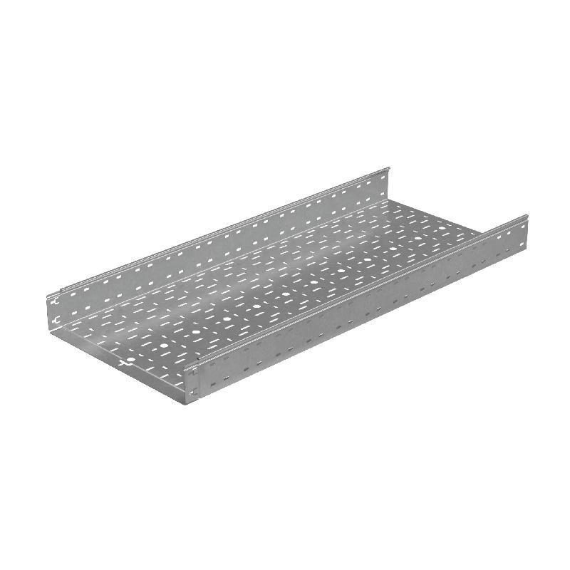 Лоток листовой перфорированный 500х100 L3000 сталь 1.0мм "БЫСТРЫЙ МОНТАЖ ПЛЮС" LPplus100-500-1.0-3000 оцинк. КМ PL0284