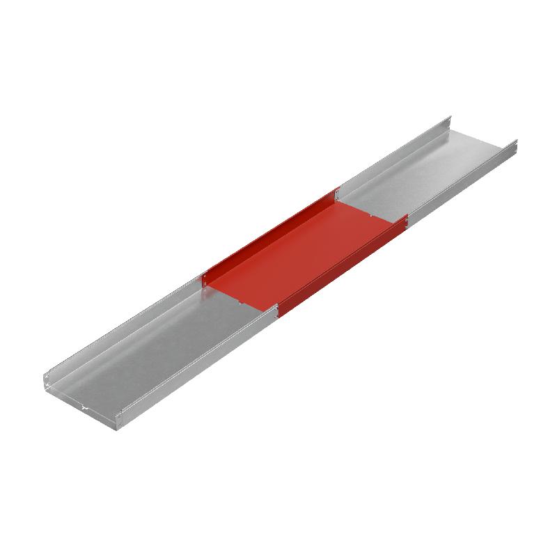 Лоток листовой неперфорированный 500х100 L3000 сталь 1.0мм "БЫСТРЫЙ МОНТАЖ ПЛЮС" LNplus100-500-1.0-3000 оцинк. КМ PL0379