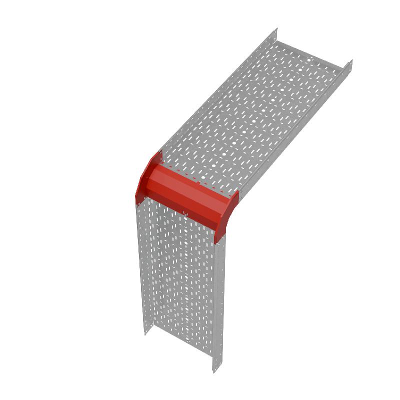 Угол для лотка верт. внеш. 90град. 500х100 сталь 1.0мм "ПЛЮС" VLplus90-100-500 КМ PL0533