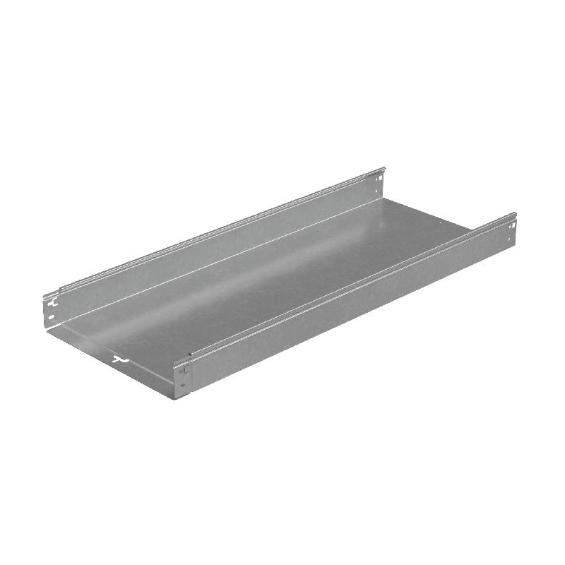 Лоток листовой неперфорированный 400х80 L3000 сталь 1.2мм "БЫСТРЫЙ МОНТАЖ ПЛЮС" LNplus80-400-1.2-3000 оцинк. КМ PL0349