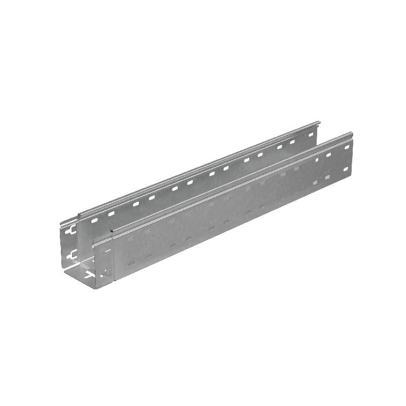 Лоток листовой перфорированный 100х100 L3000 сталь 0.8мм "БЫСТРЫЙ МОНТАЖ ПЛЮС" LPplus100-100-0.8-3000 HD гор. оцинк. КМ PL1229