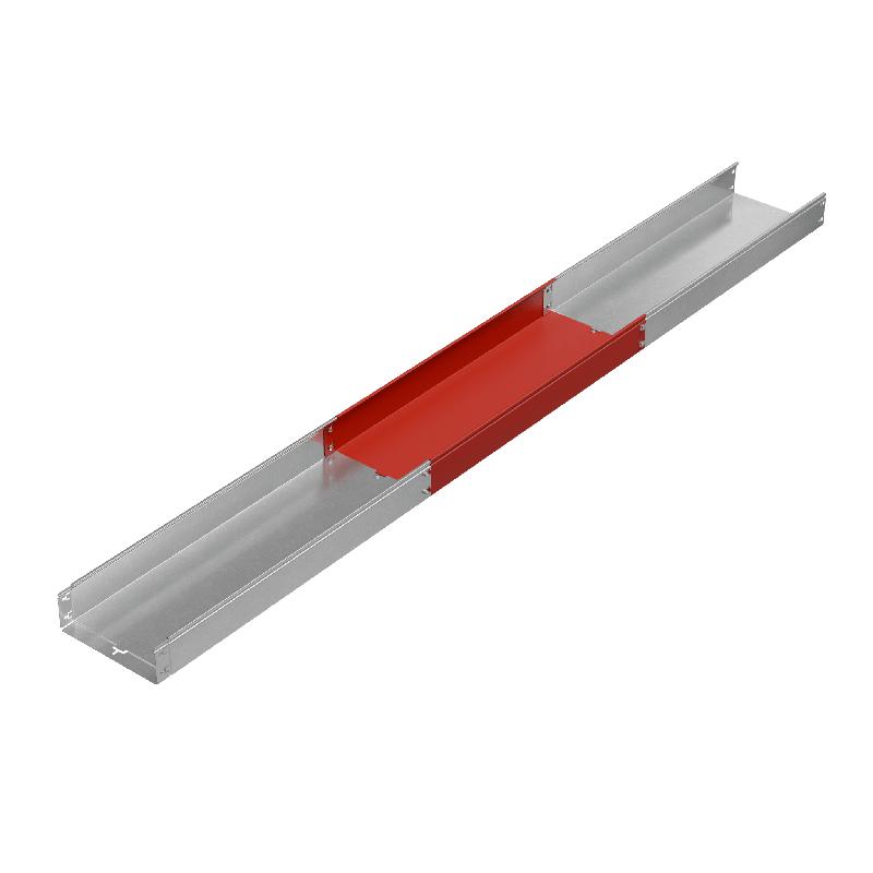 Лоток листовой неперфорированный 300х100 L3000 сталь 1.5мм "БЫСТРЫЙ МОНТАЖ ПЛЮС" LNplus100-300-1.5-3000 HD гор. оцинк. КМ PL1315