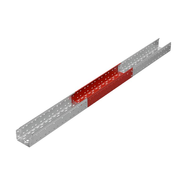 Лоток листовой перфорированный 150х100 L3000 сталь 0.7мм "БЫСТРЫЙ МОНТАЖ ПЛЮС" LPplus100-150-0.7-3000 оцинк. КМ PL0267