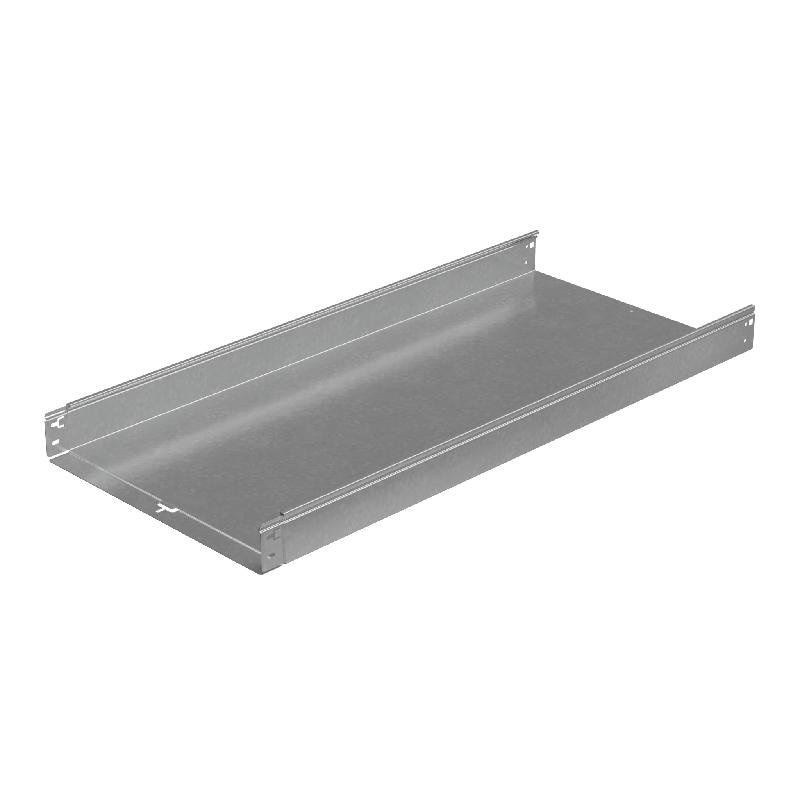 Лоток листовой неперфорированный 500х80 L3000 сталь 1.2мм "БЫСТРЫЙ МОНТАЖ ПЛЮС" LNplus80-500-1.2-3000 оцинк. КМ PL0352