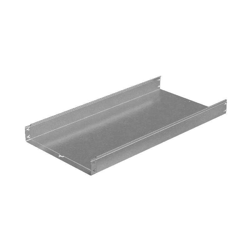 Лоток листовой неперфорированный 600х100 L3000 сталь 1.0мм "БЫСТРЫЙ МОНТАЖ ПЛЮС" LNplus100-600-1.0-3000 HD гор. оцинк. КМ PL1322