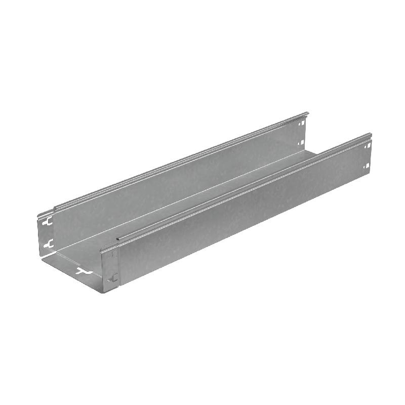 Лоток листовой неперфорированный 200х100 L3000 сталь 1.0мм "БЫСТРЫЙ МОНТАЖ ПЛЮС" LNplus100-200-1.0-3000 оцинк. КМ PL0369