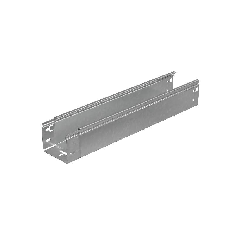 Лоток листовой неперфорированный 100х80 L3000 сталь 1.5мм "БЫСТРЫЙ МОНТАЖ ПЛЮС" LNplus80-100-1.5-3000 оцинк. КМ PL0333