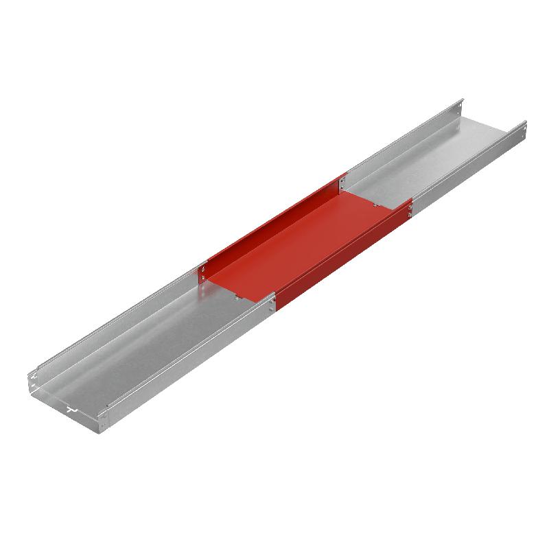 Лоток листовой неперфорированный 300х80 L3000 сталь 1.2мм "БЫСТРЫЙ МОНТАЖ ПЛЮС" LNplus80-300-1.2-3000 оцинк. КМ PL0346