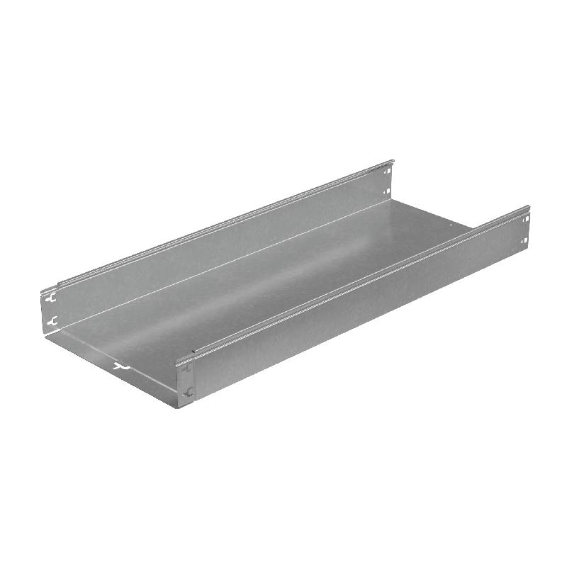 Лоток листовой неперфорированный 400х100 L3000 сталь 1.2мм "БЫСТРЫЙ МОНТАЖ ПЛЮС" LNplus100-400-1.2-3000 HD гор. оцинк. КМ PL1317