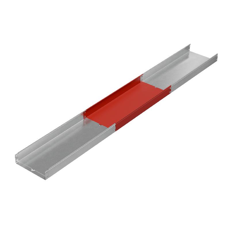 Лоток листовой неперфорированный 400х100 L3000 сталь 1.5мм "БЫСТРЫЙ МОНТАЖ ПЛЮС" LNplus100-400-1.5-3000 оцинк. КМ PL0378