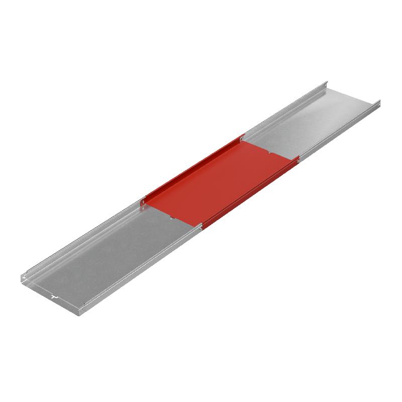 Лоток листовой неперфорированный 400х50 L3000 сталь 1.0мм "БЫСТРЫЙ МОНТАЖ ПЛЮС" LNplus50-400-1.0-3000 HD гор. оцинк. КМ PL1270