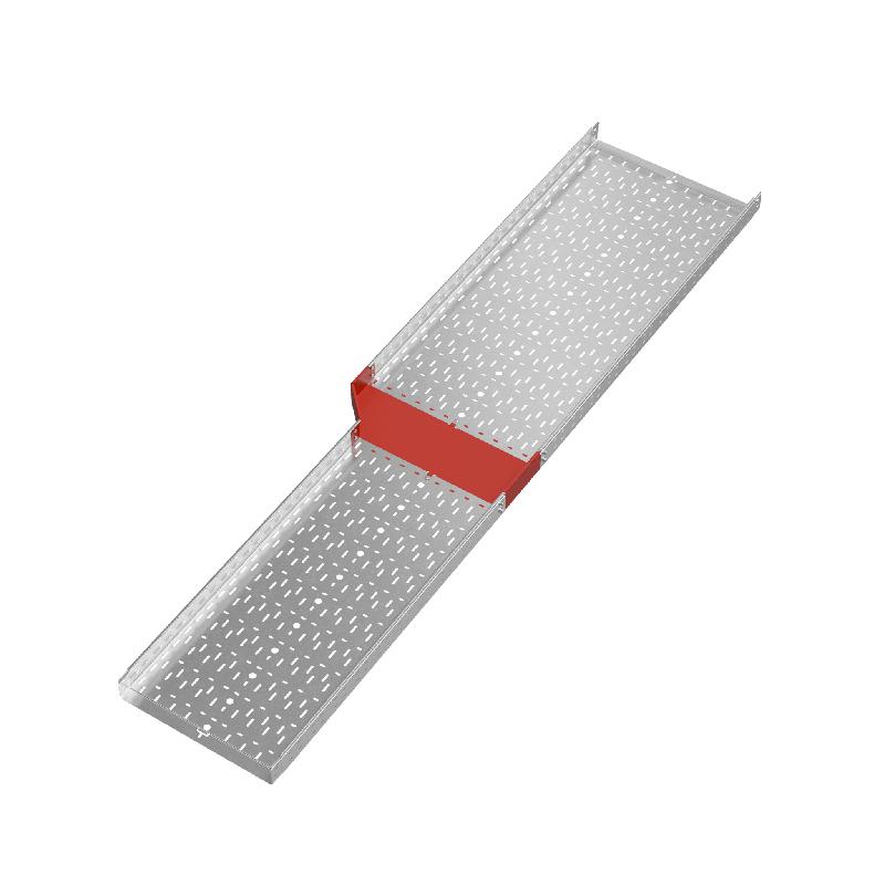 Переходник для лотка левый 80х500-600 сталь 1.0мм "ПЛЮС" PDplus80-500-600-L КМ PL0737