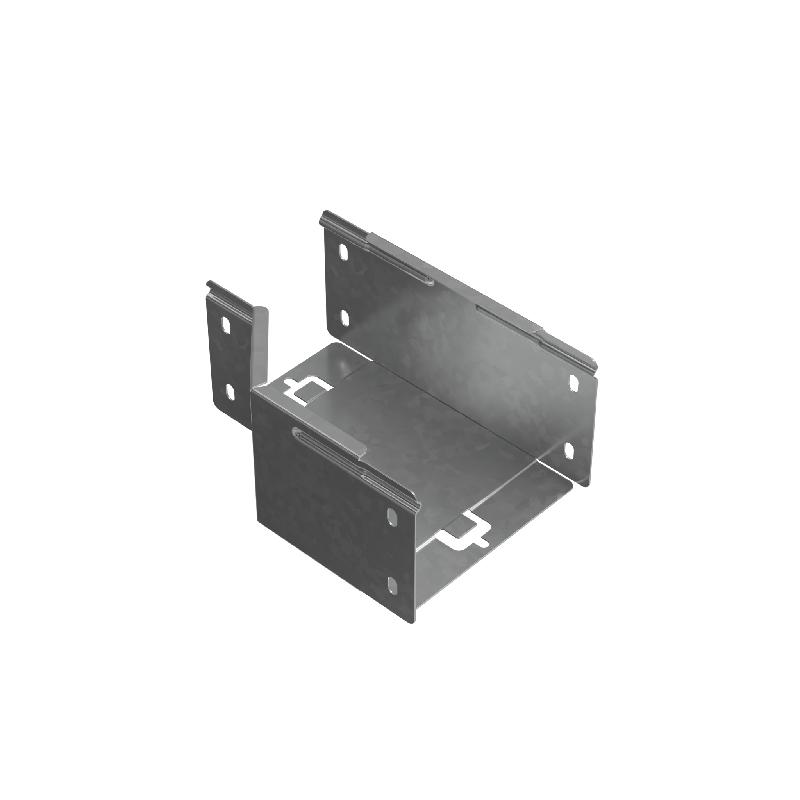 Переходник для лотка правый 100х100-150 сталь 1.0мм "ПЛЮС" PDplus100-100-150-R HD КМ PL1597