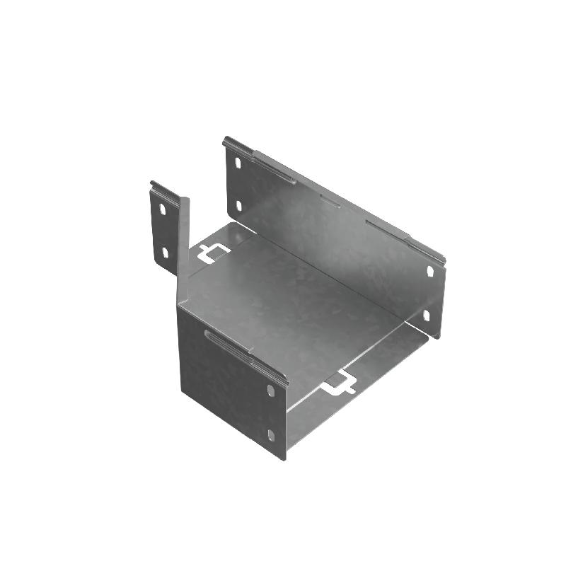 Переходник для лотка правый 100х100-200 сталь 1.0мм "ПЛЮС" PDplus100-100-200-R КМ PL0671