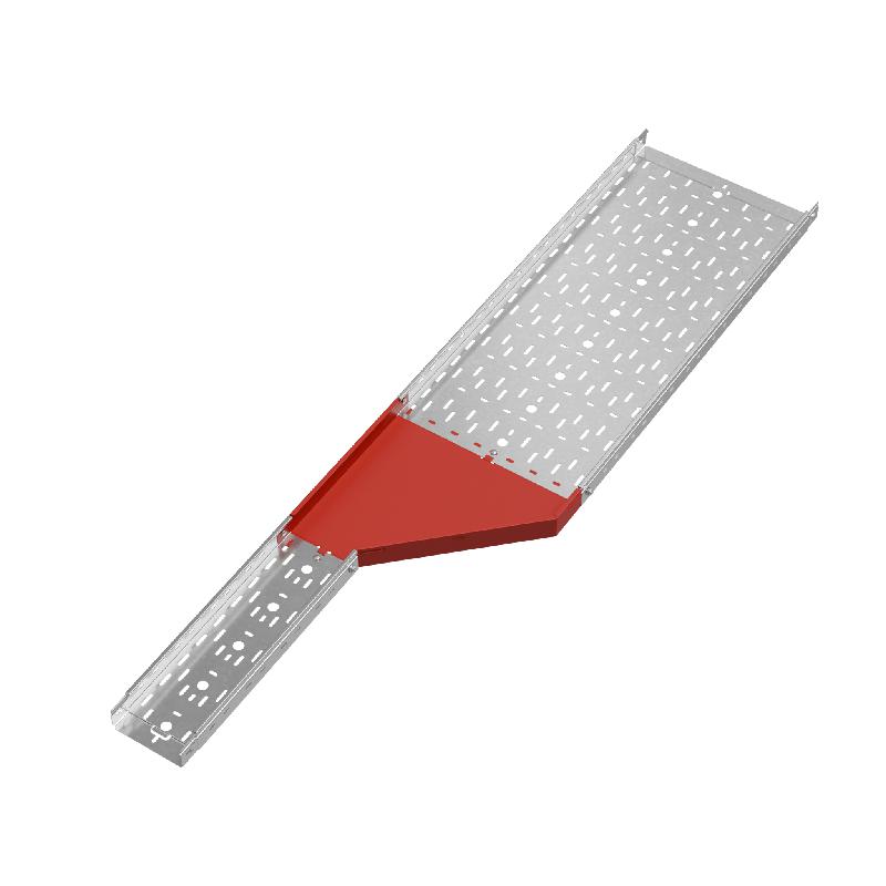 Переходник для лотка правый 50х150-400 сталь 1.0мм "ПЛЮС" PDplus50-150-400-R КМ PL0636