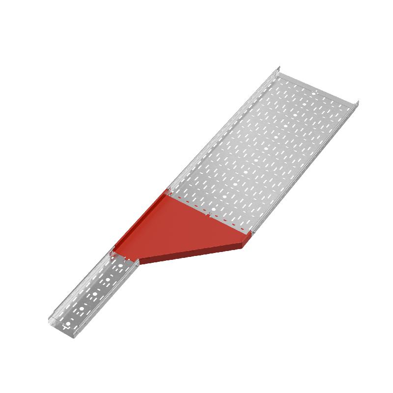 Переходник для лотка правый 50х150-500 сталь 1.0мм "ПЛЮС" PDplus50-150-500-R КМ PL0637