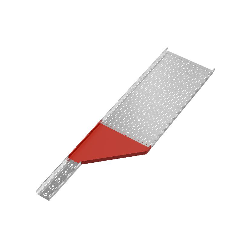 Переходник для лотка правый 50х150-600 сталь 1.0мм "ПЛЮС" PDplus50-150-600-R HD КМ PL1565